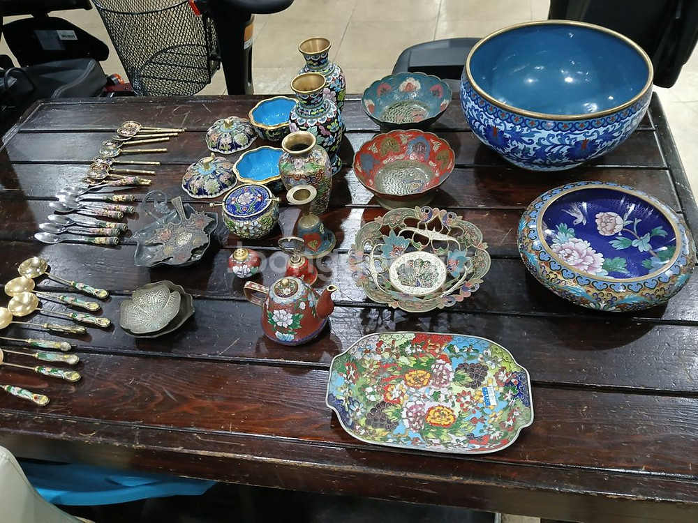 엔틱 황동칠보작품들--6