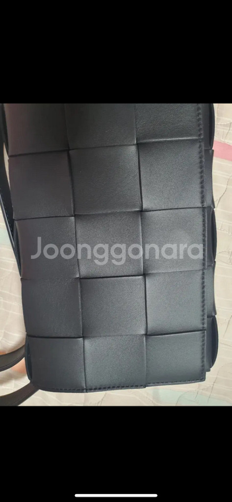 보테가베네타 카세트백 블랙 무광--3