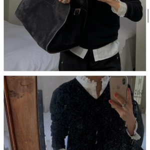 프레쉬라벨 클래식 브이넥 니트 블랙1