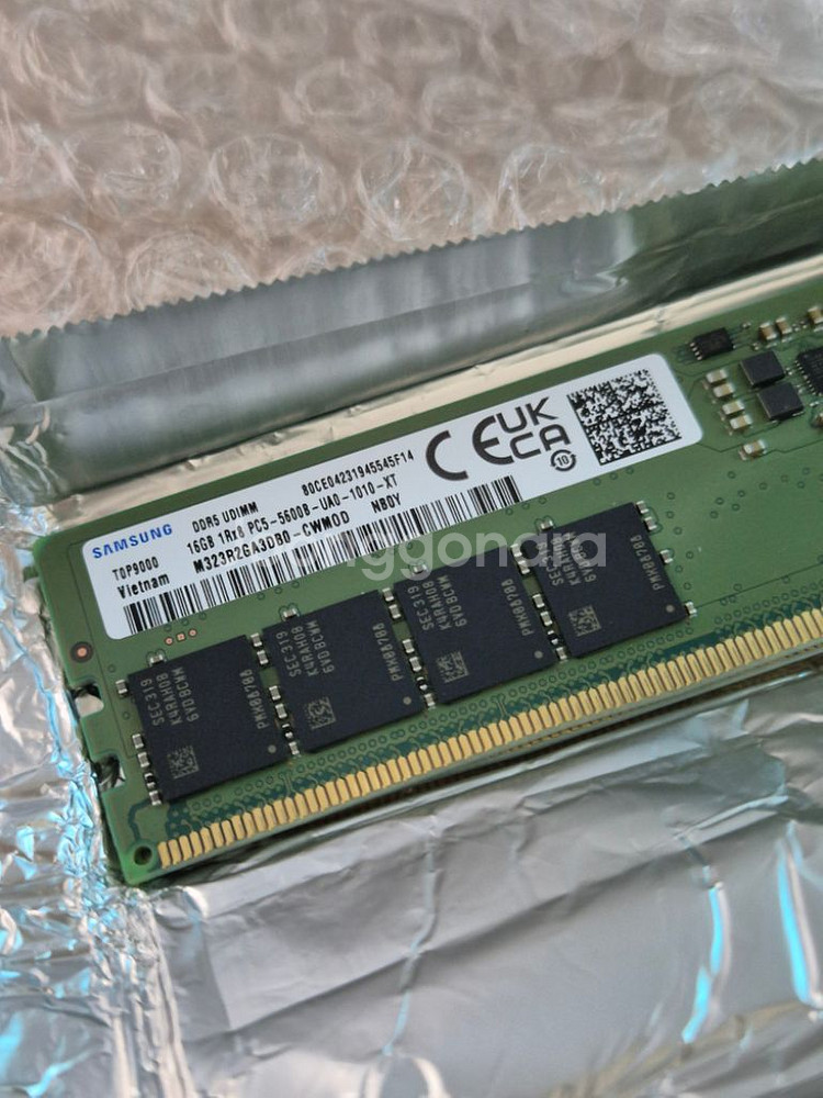 삼성 ddr5 램 5600 16기가 2장 미사용 팝니다--1