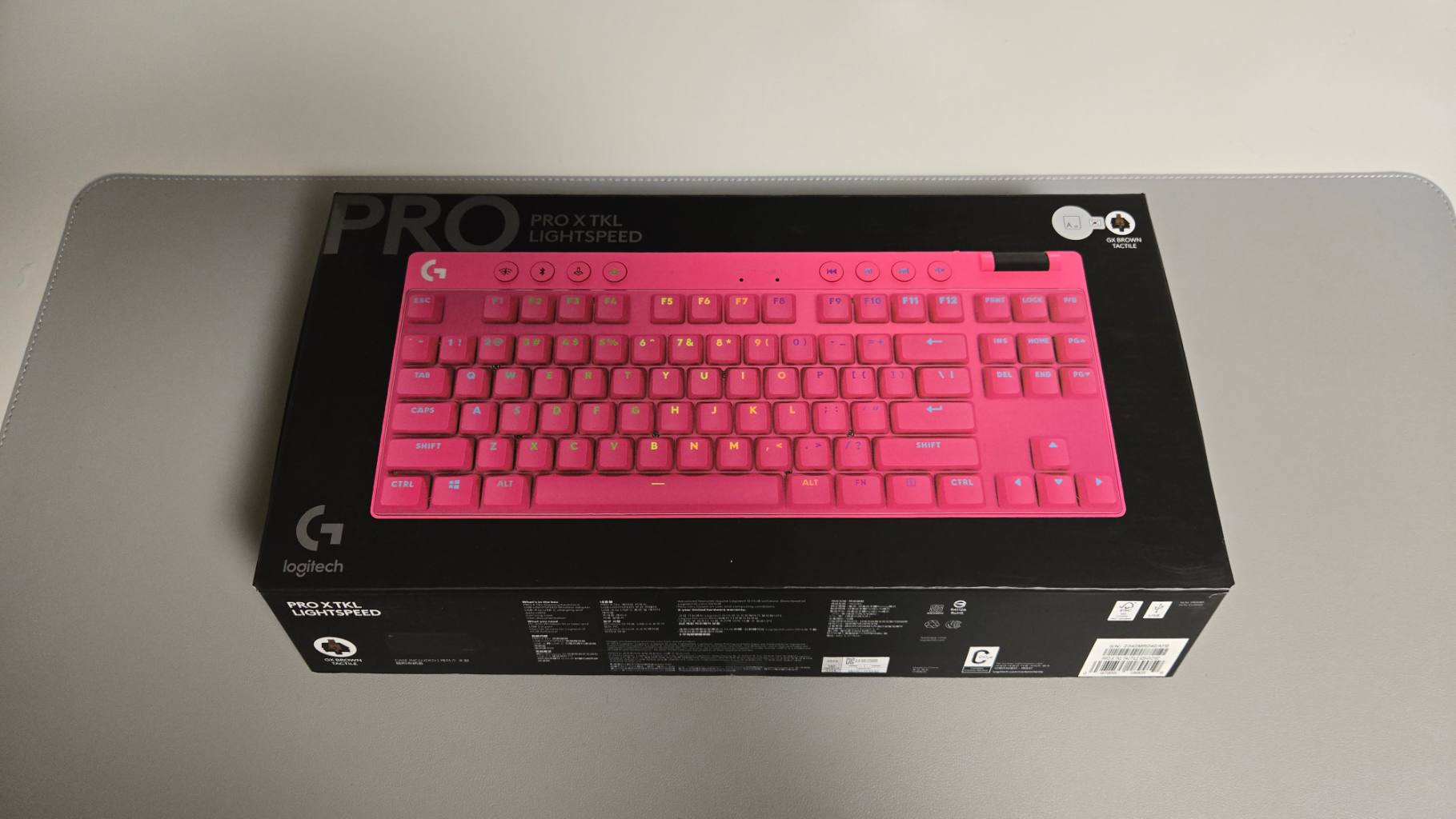 로지텍 G PRO X TKL 핑크+정품키보드루프