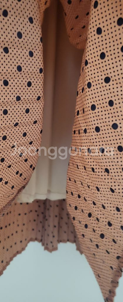 반팔 주름 쉬폰 원피스~--4