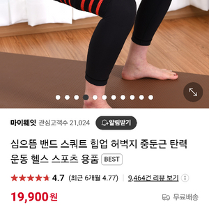 힙업 밴드 (심으뜸 밴드) 미사용 새상품