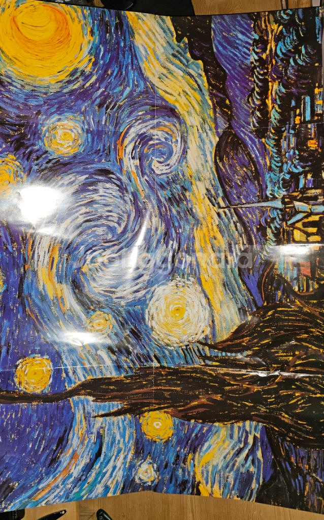 (가격내림)반고흐 별이 빛나는 밤 퍼즐1000piece--2