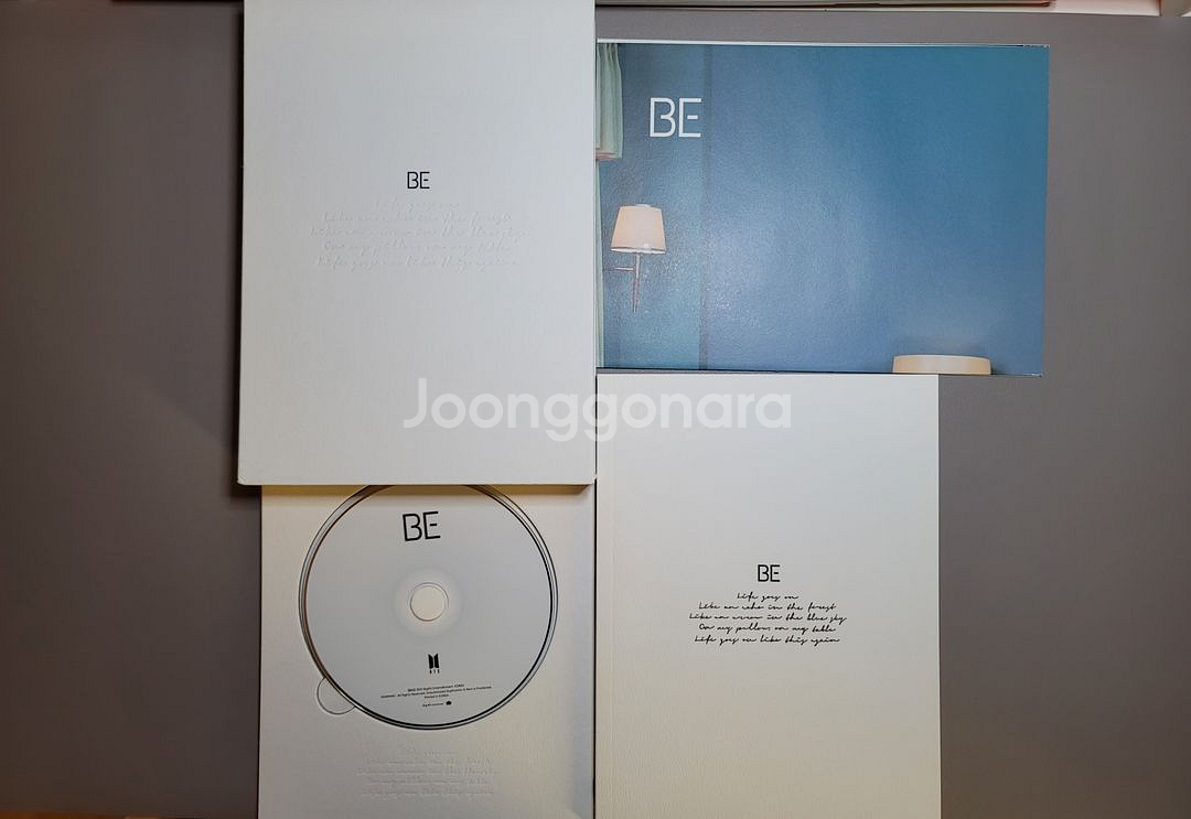 방탄 be 앨범(진 포카o, 포카홀더o)--1