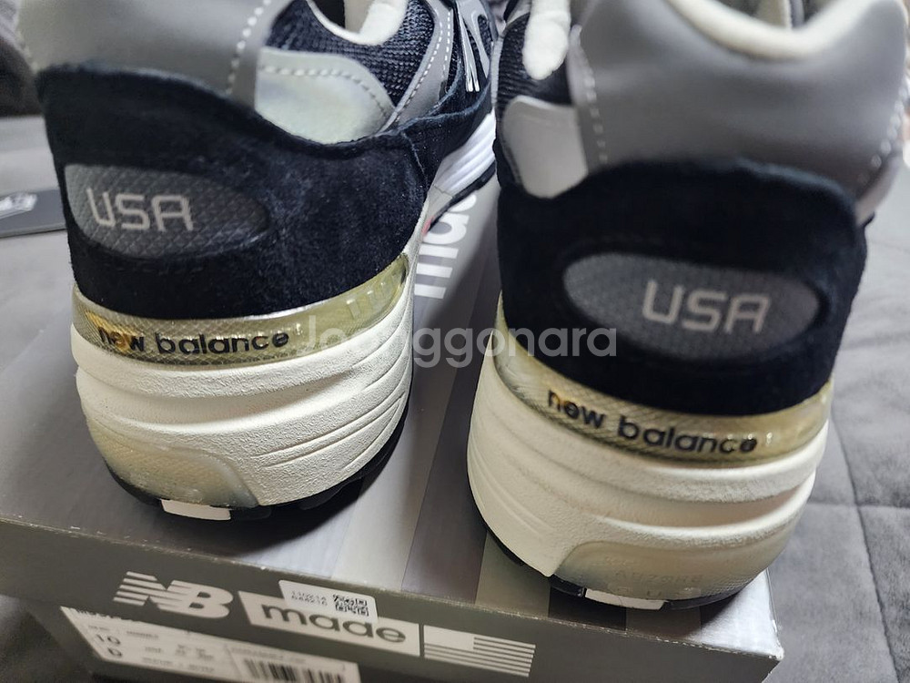 뉴발란스 992 메이드 인 USA 블랙 그레이 280--4