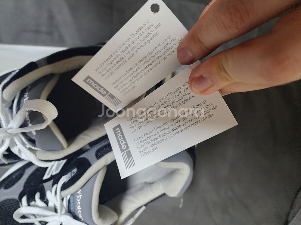 뉴발란스 992 메이드 인 USA 블랙 그레이 280--2