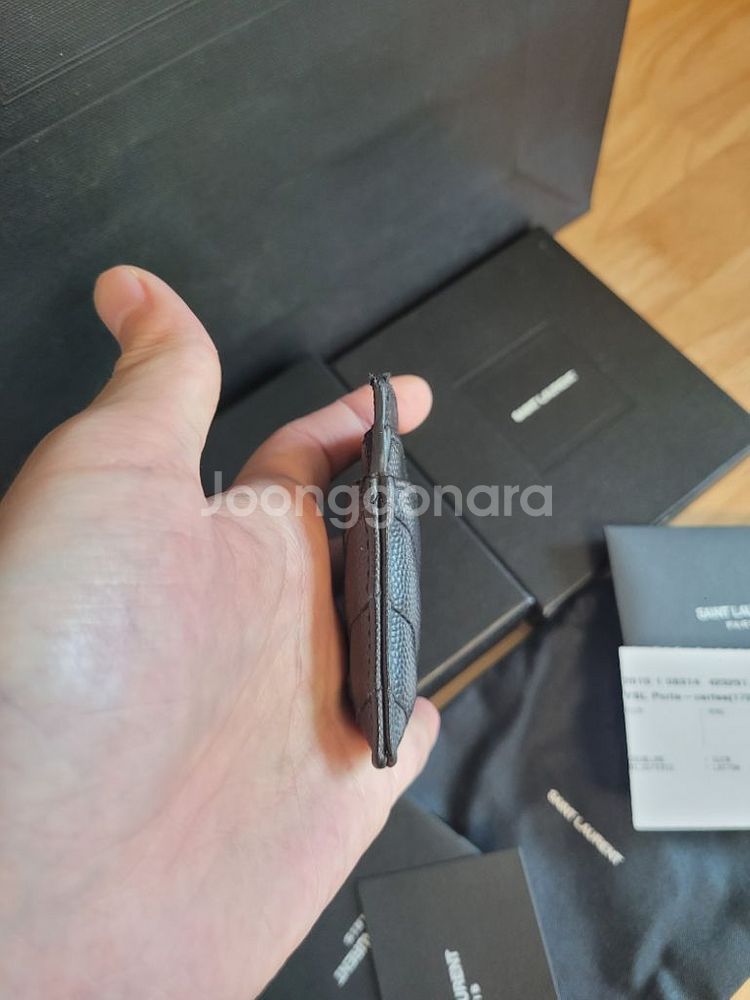 [정품]입생로랑 카드지갑 금장--2