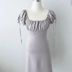 흐프이 ure ribbon dress 리본 미디 원피스