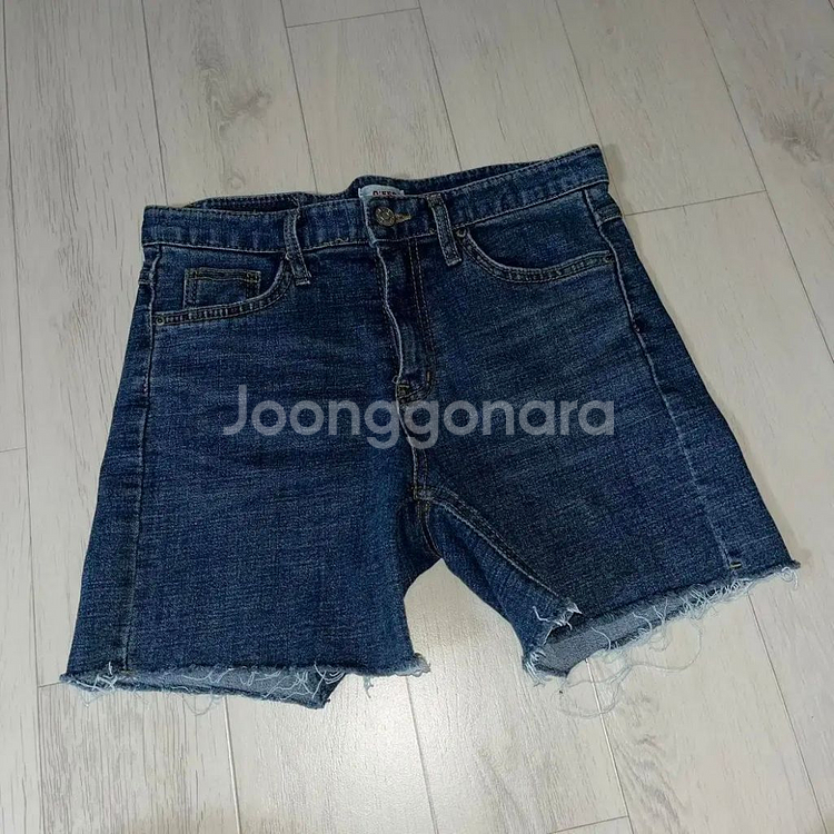 진청 워싱 청바지 데님 반바지 빈티지 에이블리 y2k--4