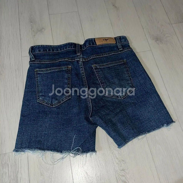 진청 워싱 청바지 데님 반바지 빈티지 에이블리 y2k--5