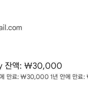 구글플레이 잔액 30000원