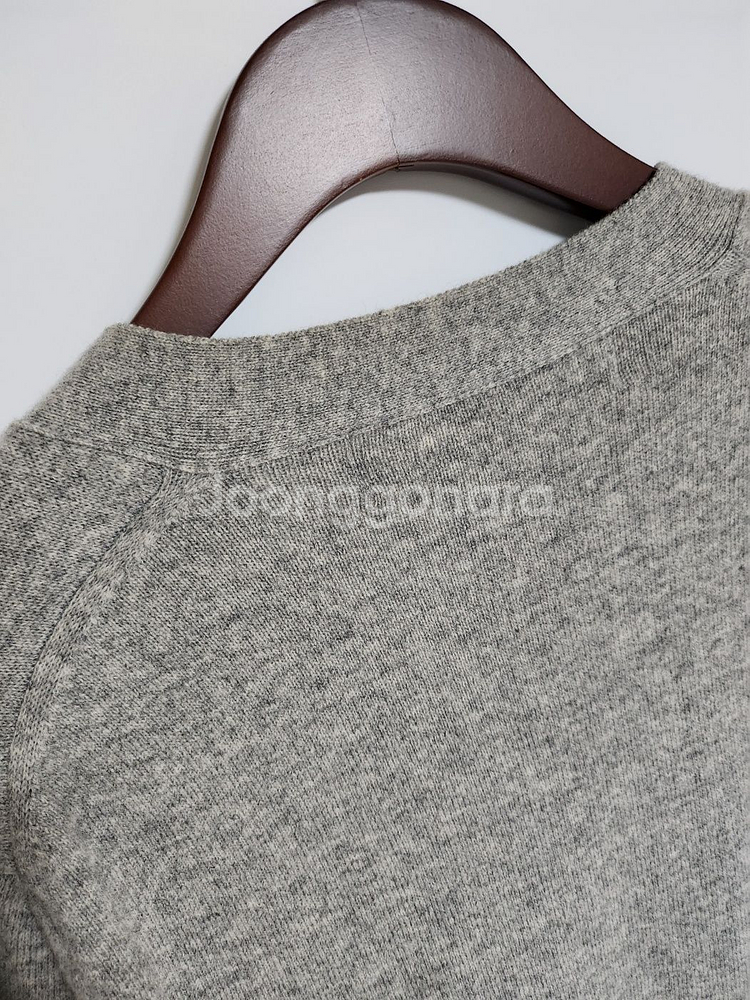 [M] 꼼데가르송 그레이 화이트와펜 남성 가디건--5