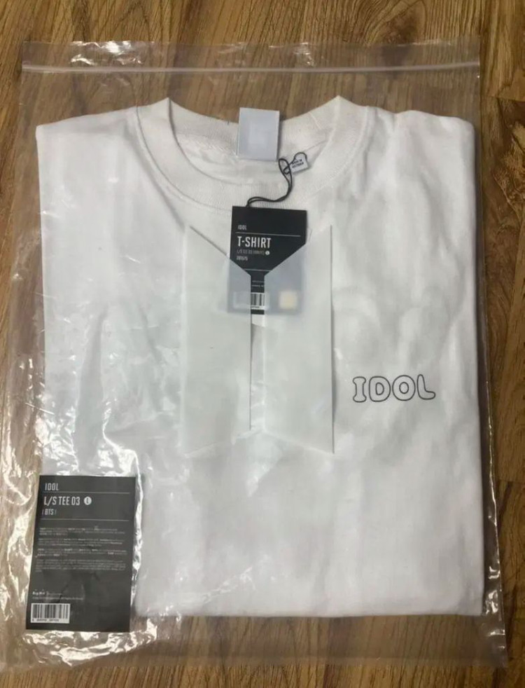 BTS IDOL 위버스샵 L/S TEE03 L 방탄--1