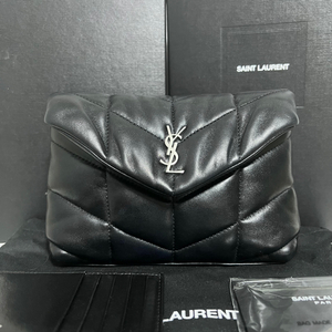 생로랑 YSL 램스킨 파우치 겸 클러치