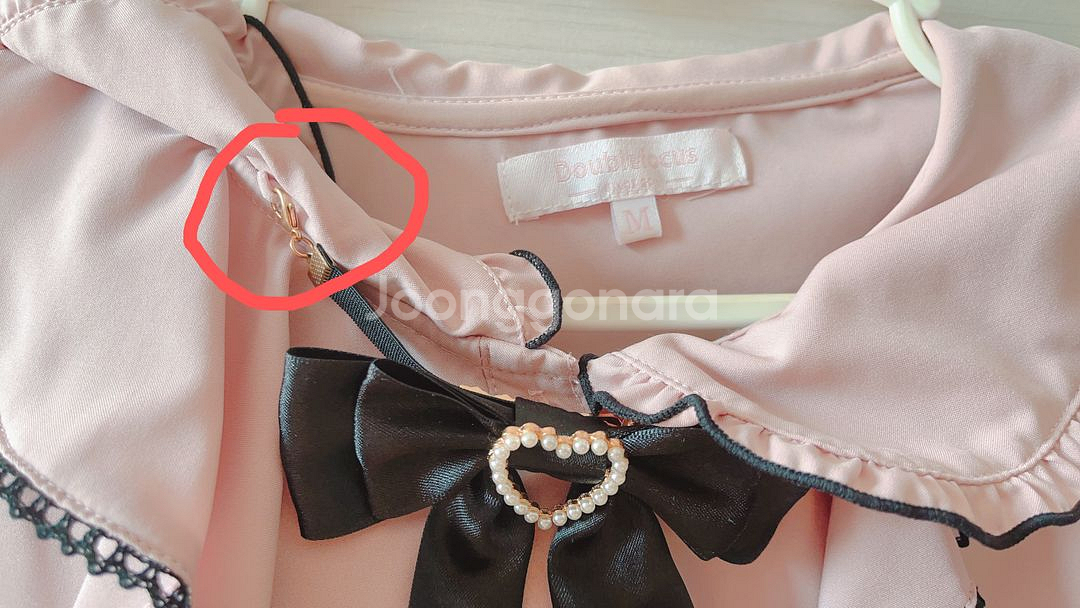 일본 지뢰계 양산형 핑크 블라우스--1