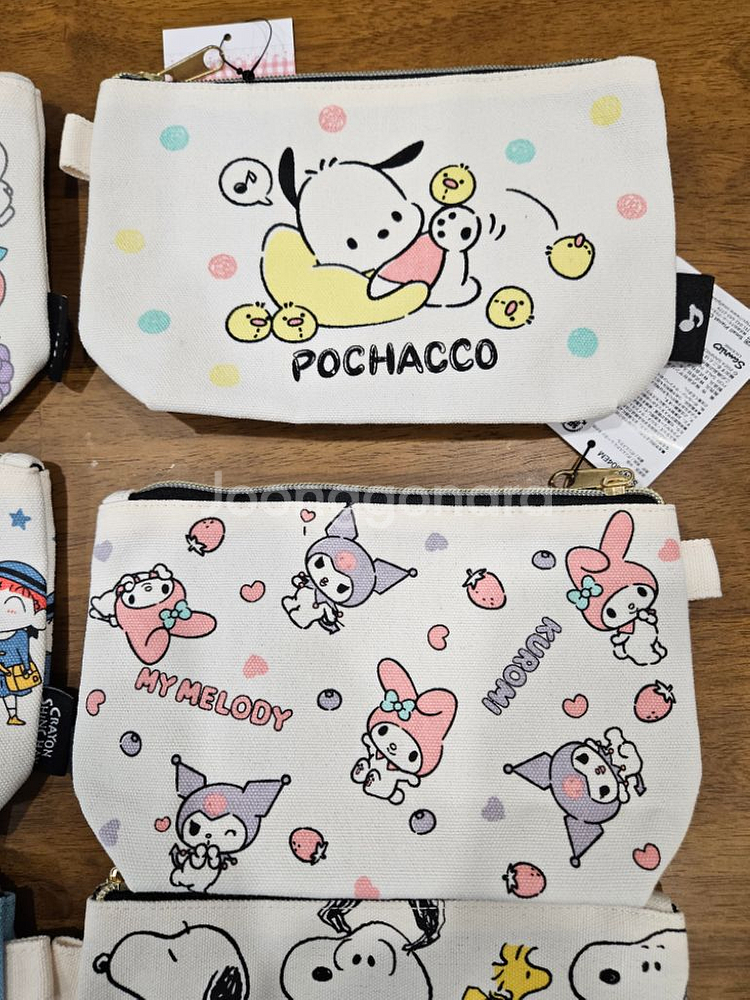 산리오 파우치 포차코 시나모롤 스누피 미피 쿠로미--2