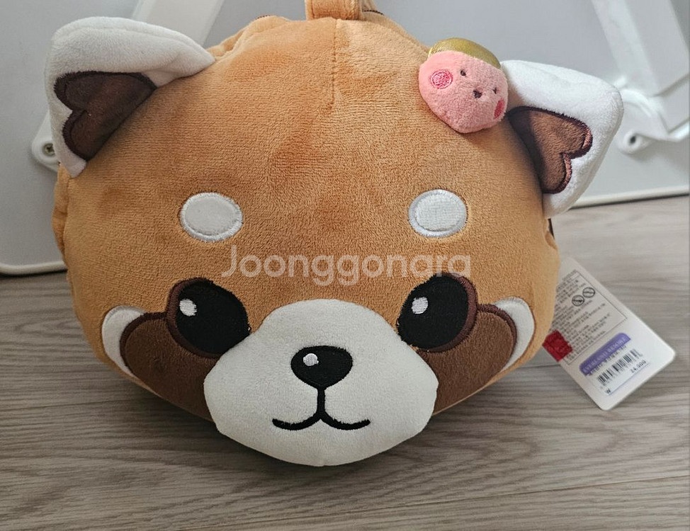 에버랜드 래서판다 팝콘통 인형 쿠션 담요 머그컵 그릇--8