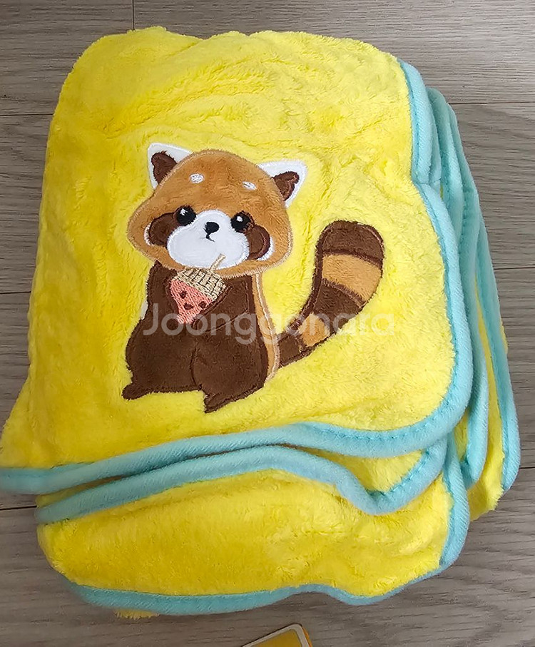 에버랜드 래서판다 팝콘통 인형 쿠션 담요 머그컵 그릇--9