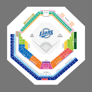 8/6 대구 삼성vs한화 3루 sky지정석 3연석