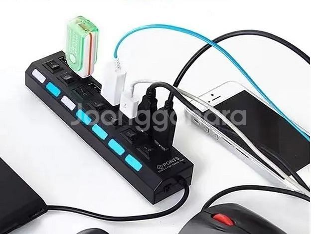USB 멀티포트 7포트 허브ON OFF 스위치(새상품)--1