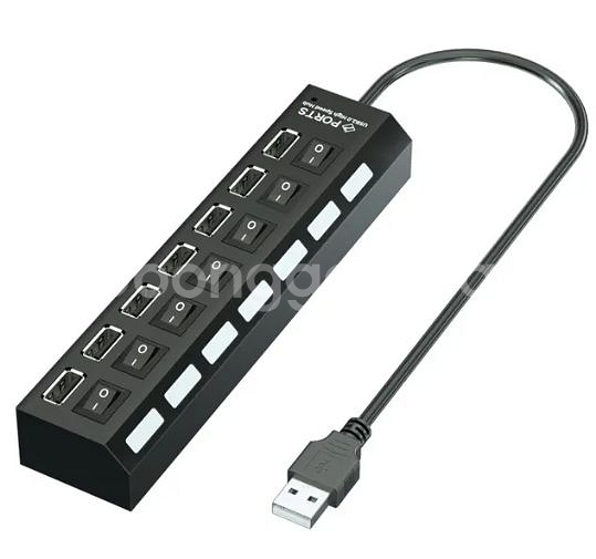 USB 멀티포트 7포트 허브ON OFF 스위치(새상품)--3