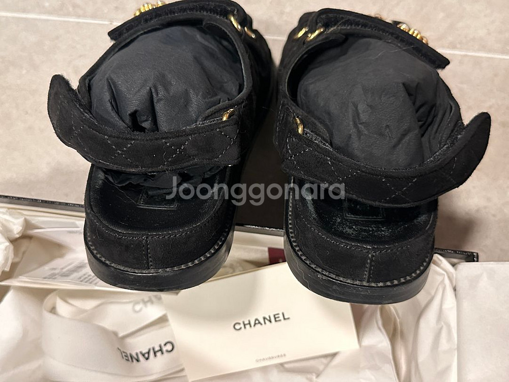 CHANEL 샤넬 벨크로 샌들--5