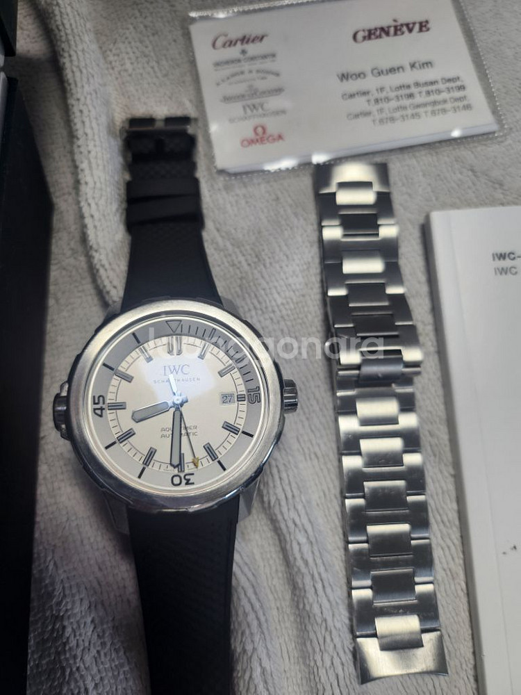 IWC 아쿠아타이머 신형 메탈+러버 정품입니다--1