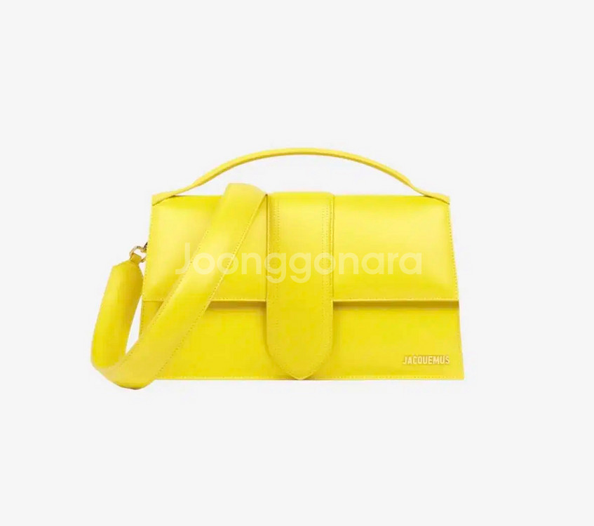 자크뮈스 르 밤비누 엔벨로프 핸드백 옐로우--0