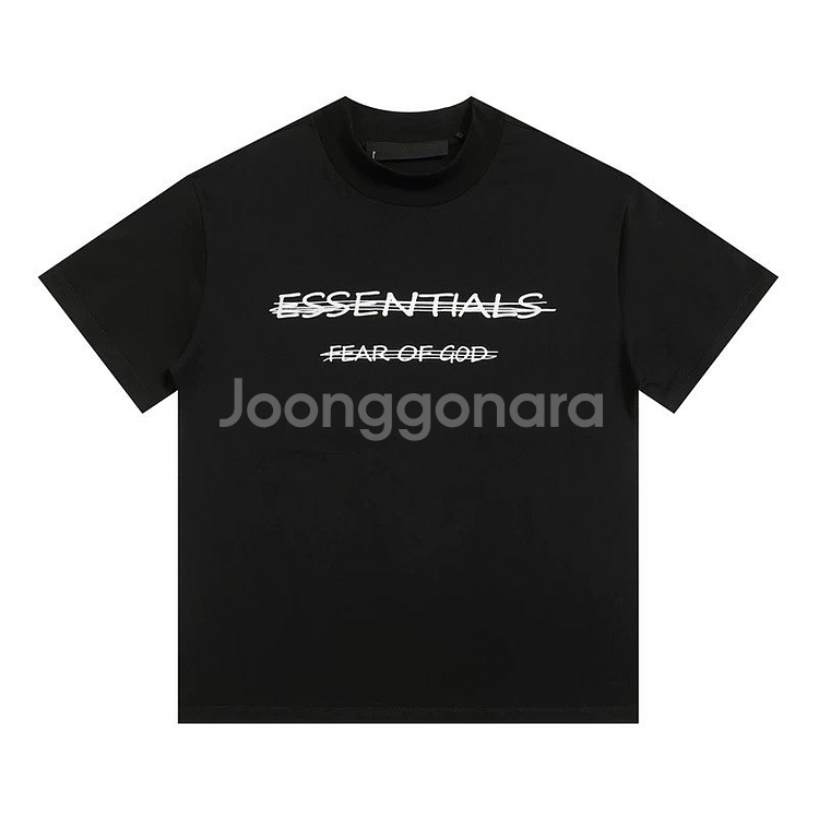 에센셜 반팔티 블랙 화이트--8
