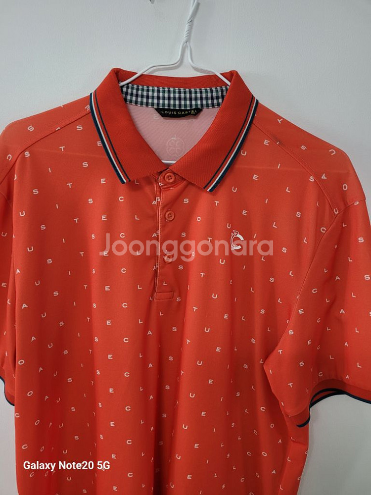 남성 루이까스텔 골프 반팔 카라티셔츠 (사방스판100)--1