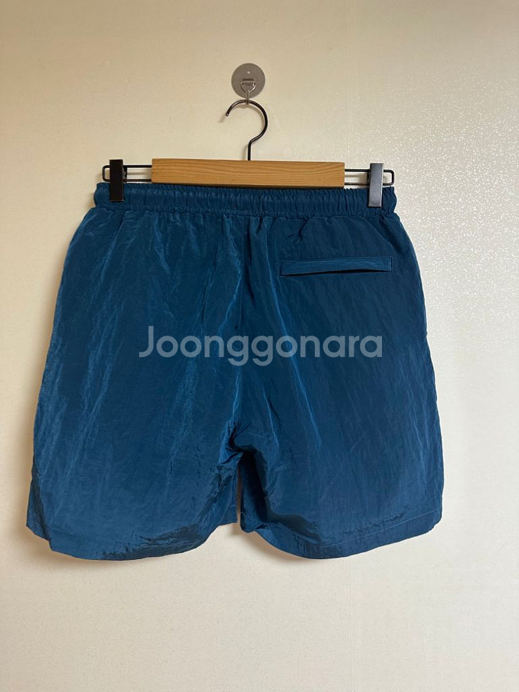 메탈 블루네이비 나일론쇼츠 L 새제품*--3