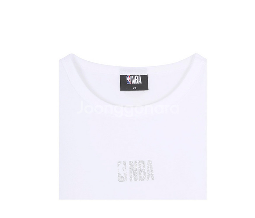 NBA 글리터,장식 크롭 미니 반팔티셔츠 XS 새제품--2