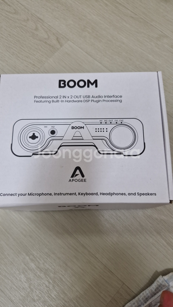 아포지 붐 apogee boom 오디오 인터페이스--3