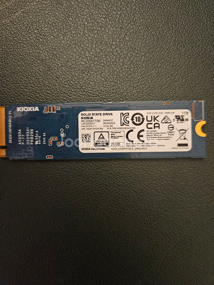 도시바 키오시아 nvme ssd 1테라 국내정품--1
