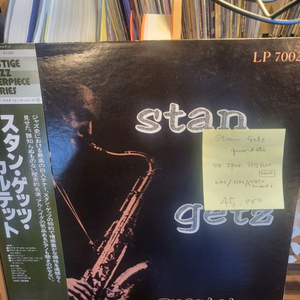 Stan Getz.Quartets.79.jpn민트급lp