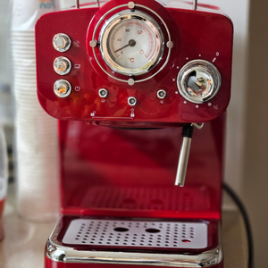 급처 플랜잇 레트로 에스프레소 커피 반자동 머신