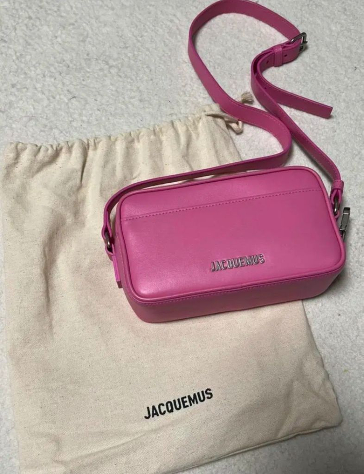 자크뮈스 르 바네토 포셰트 숄더백 핑크--3