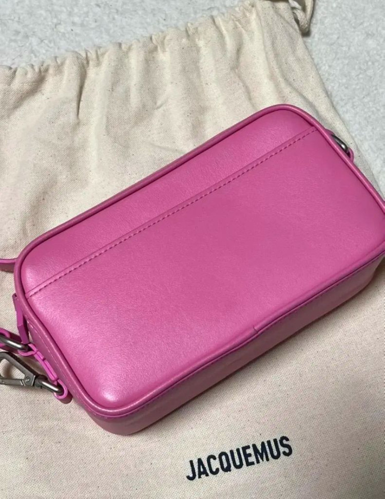 자크뮈스 르 바네토 포셰트 숄더백 핑크--5