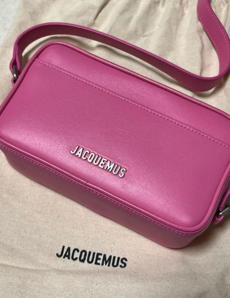 자크뮈스 르 바네토 포셰트 숄더백 핑크--4