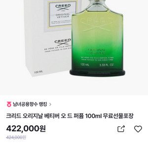 크리드 오리지날 베티버 100ml