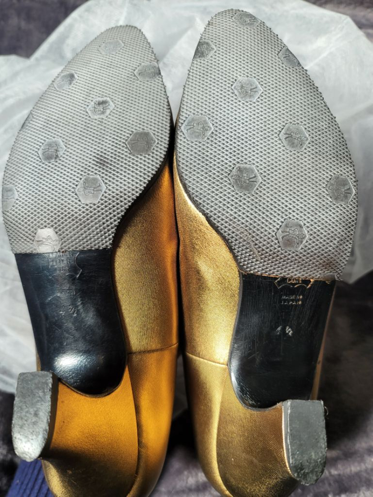 디올 힐 CD빅로고 브론즈 슈즈 구두--2