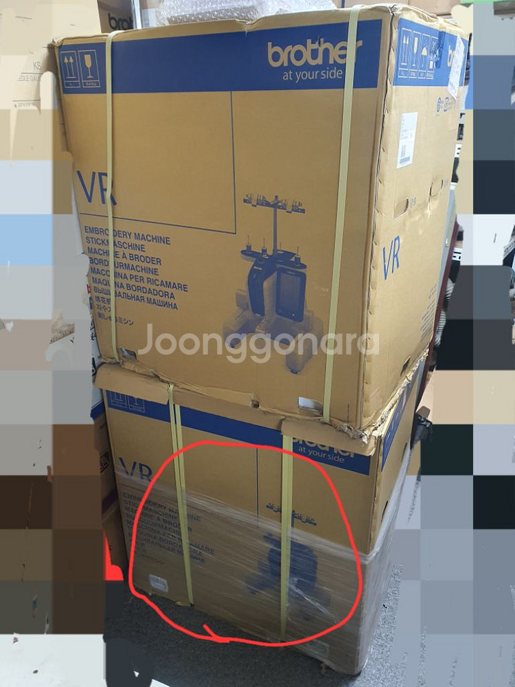 부라더 VR 100 자수기미싱 신품--0