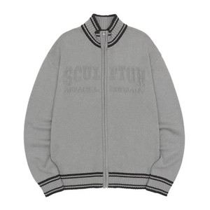 스컬프터 Varsity Zip-Up Sweater GR