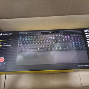 k70 rgb pro 저소음 적축 키보드 미개봉 판매