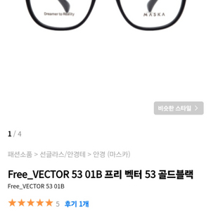 마스카 프리 벡터 안경