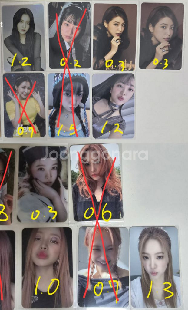 레드벨벳 포카 포토카드 아이린 조이 슬기 예리 웬디--2