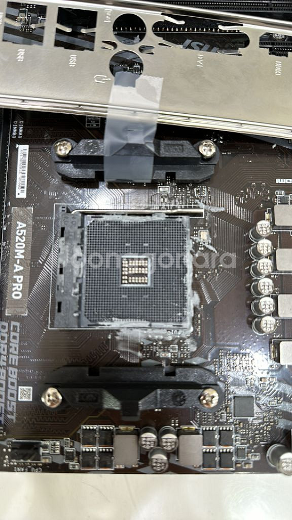 msi A520M, amd 4350g cpu 다리휨/인--1