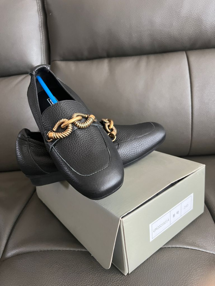 (새제품) 천연소가죽 가이거 아이넌 로퍼 240mm--4