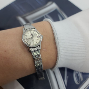 빈티지 RADO 여성용 자동 메탈 시계/SWISS